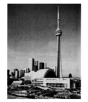 Tháp CN cao 553 m và sân vận động SkyDome ở Toronto